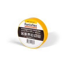 Изолента ПВХ 19х0.15х20 желтая (Fortisflex)