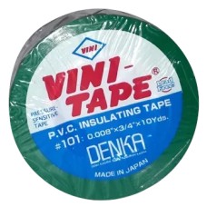 Японская Изолента ПВХ зеленая Vini Tape