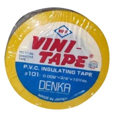 Японская Изолента ПВХ желтая Vini Tape