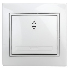  Переключатель Intro Plano 1-103-01 одноклавишный 10А-250В, IP20, СУ, белый ЭРА Б0053742