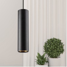 Подсветка декоратичная подвесная PL1 GU10 BK300 IP20 35Вт D80*300мм черный (20/240) ЭРА Б0041506
