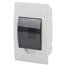 Бокс на 4 модуля пластиковый встраиваемый ЩРВ-П-4 IP41 SIMPLE NO-box_simple-plastic_4_flush ЭРА Б0041509