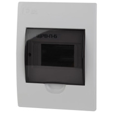 Бокс на 6 модулей пластиковый встраиваемый ЩРВ-П-6 IP41 SIMPLE NO-box_simple-plastic_6_flush ЭРА Б0041510
